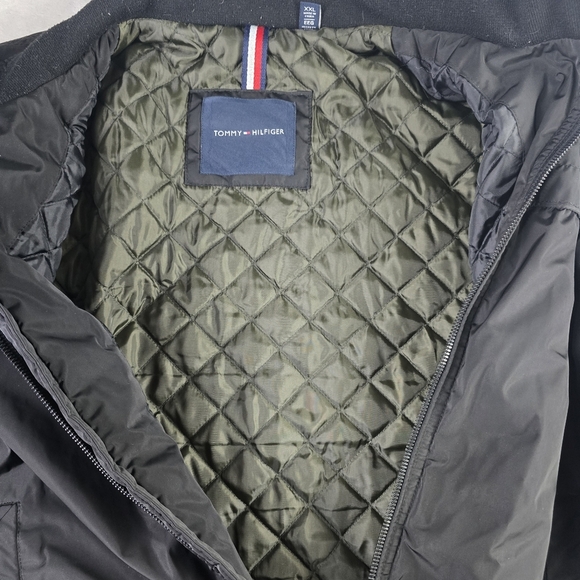 Tommy Hilfiger Quilted Black Jacket Full Zip Sz 2XL - Picture 9 of 9